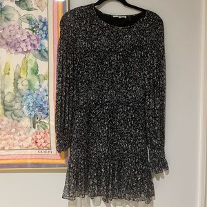 LoveShackFancy dress size 0, black stars